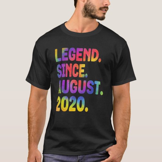 Legende seit August 2020 3 Jahre alte Gefärbte Kra T-Shirt (Vorderseite)