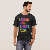 Legende seit August 2020 3 Jahre alte Gefärbte Kra T-Shirt (Vorne ganz)