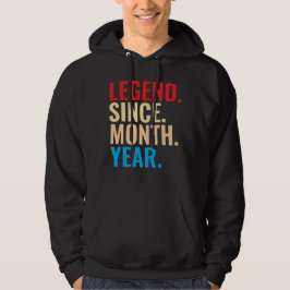 Legende seit dem Monat Jahr Brauch Geburtstag Hoodie