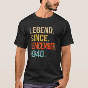 Legende Seit Dezember 1940 81. Geburtstag 81 Jahr T-Shirt