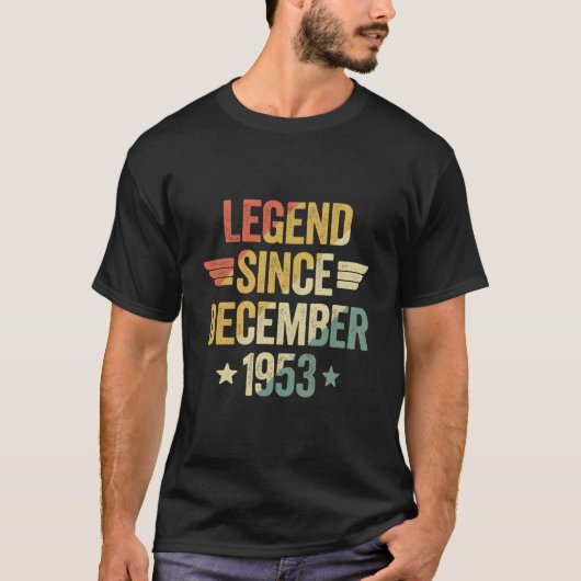Legende seit Dezember 1953 T-Shirt (Vorderseite)