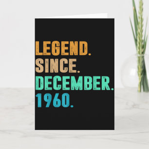 Legende seit Dezember 1960 Geburtstag Geburtstag 1 Karte