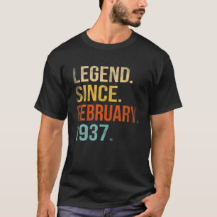 Legende Seit Februar 1937 85. Geburtstag 85 Jahr O T-Shirt