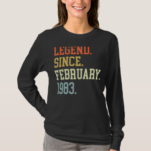 Legende seit Februar 1983 für Männer Frauen Februa T-Shirt