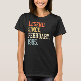 Legende seit Februar 1985 für Männer Frauen Februa T-Shirt