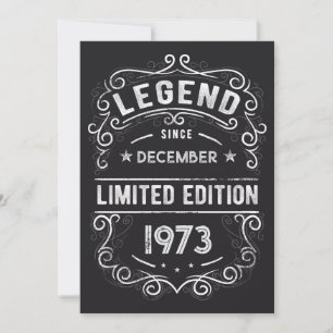 Legende seit Geburtstag Geschenk Einladung
