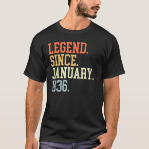 Legende seit Januar 1936 für Männer Frauen 19. Jan T-Shirt