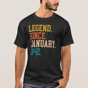 Legende seit Januar 1942 für Männer Frauen 19. Jan T-Shirt