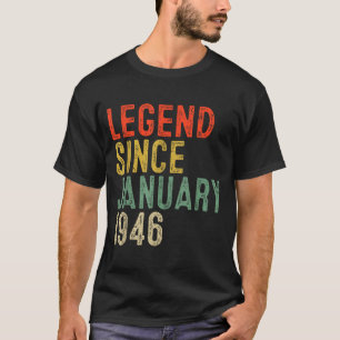 Legende seit Januar 1946 80. Geburtstagsgeschenke T-Shirt