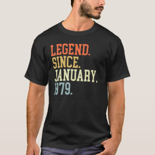 Legende seit Januar 1979 für Männer Frauen 19. Jan T-Shirt