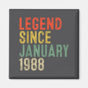 Legende seit Januar 1988 38. Geburtstag 38 Jahre a Magnet