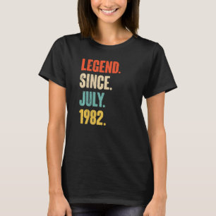 Legende seit Juli 1982 40 Jahre 40. Geburtstag T-Shirt