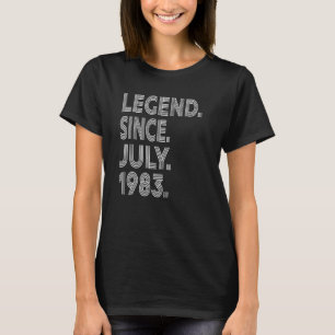 Legende seit Juli 1983 40 Jahre alt 40. Geburtstag T-Shirt