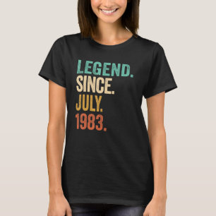 Legende seit Juli 1983 40 Jahre alter Retro 40. Bi T-Shirt