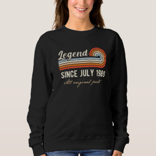 Legende seit Juli 1989 33 Jahre alter Tag 33. Gebu Sweatshirt