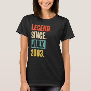 Legende seit Juli 2003 19 Jahre alt 19. Geburtstag T-Shirt