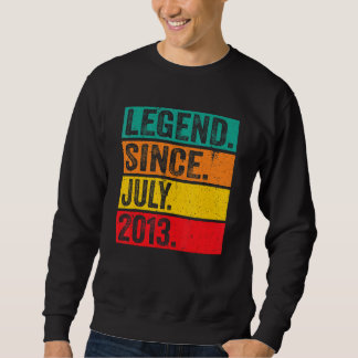 Legende seit Juli 2013 9 Jahre alt 9. Geburtstag V Sweatshirt