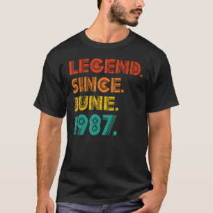 Legende Seit Juni 1987 Geburtstag 1987 V T-Shirt