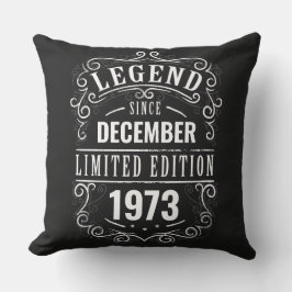 Legende seit kundenspezifisch kissen