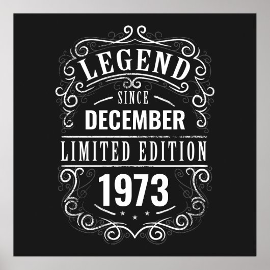 Legende seit kundenspezifisch poster (Vorne)