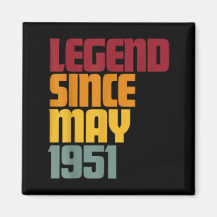 Legende seit Mai 1951 75. Geburtstag - vintage lus Magnet