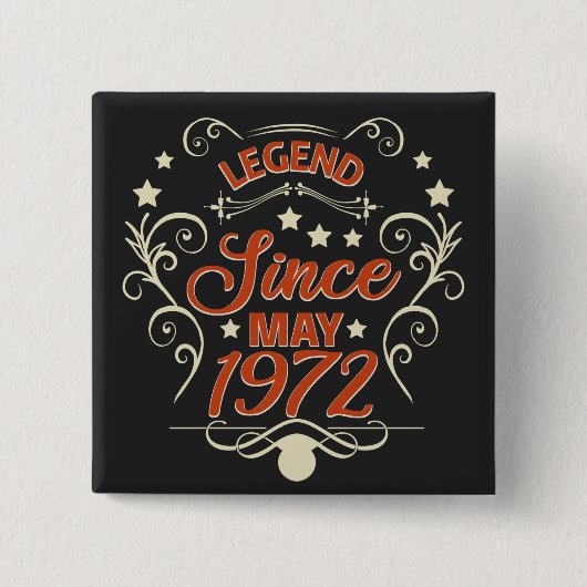 Legende Seit Mai 1972. 50. Redewendungen Button (Vorderseite)