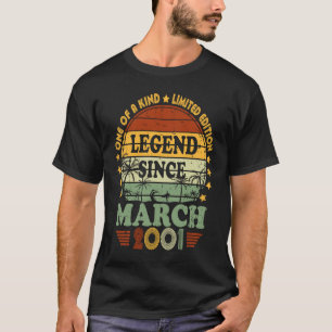 Legende seit März 2001 22. Geburtstag 22 Jahre alt T-Shirt
