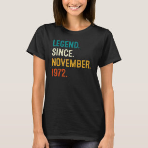 Legende seit November 1972 50. Geburtstag 50 Jahr T-Shirt