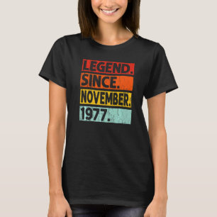 Legende seit November 1977 45. Geburtstag Vintage  T-Shirt