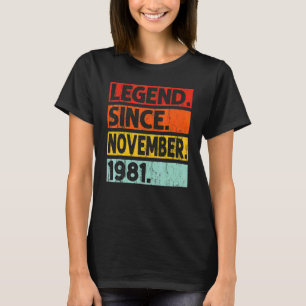 Legende seit November 1981 41. Geburtstag Vintage  T-Shirt