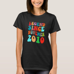 Legende seit November 2010 Vintage Geburtstag Retr T-Shirt