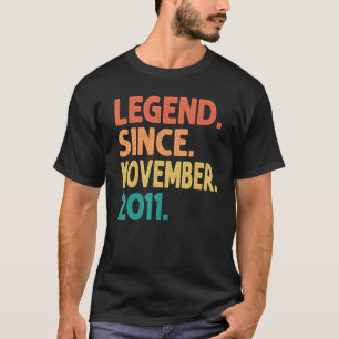 Legende seit November 2011 11. Geburtstag Retro 11 T-Shirt