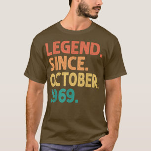 Legende seit Oktober 1969 53 Jahre alt Vintage 53r T-Shirt