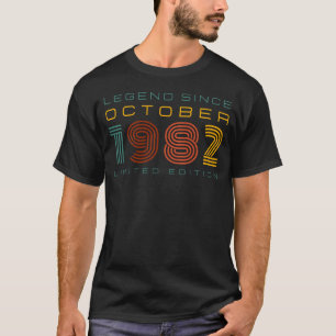 Legende Seit Oktober 1982, limitierte Herren- T-Shirt