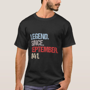 Legende Seit September 1941 Vintager Geburtstag T-Shirt