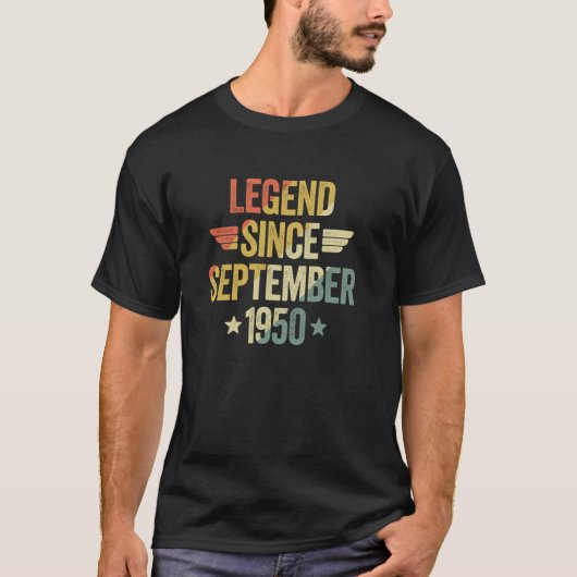 Legende seit September 1950 T-Shirt (Vorderseite)