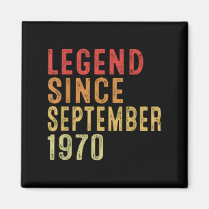 Legende seit September 1970 Vintag 1970 Geburt von Magnet