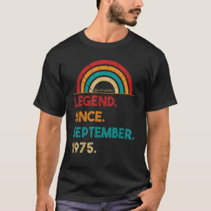 Legende seit September 1975 47. Geburtstag Geboren T-Shirt