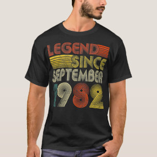 Legende seit September 1982 Retro 40. Geburtstag 4 T-Shirt