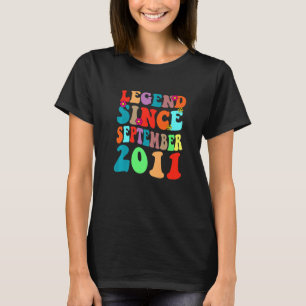 Legende seit September 2011 Vintage Geburtstag Ret T-Shirt