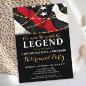 Legende Thin Red Line Feuerwehrruhestand Einladung