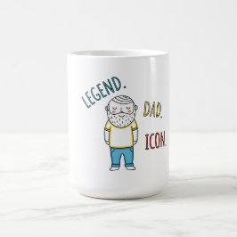 Legende. Vater. Icon. Vatertag Kaffeetasse
