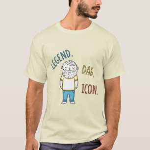 Legende. Vater. Icon. Vatertag T-Shirt