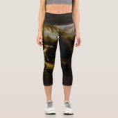 Legende von Headless Horseman Halloween Ghost Capri Leggings (Vorderseite)