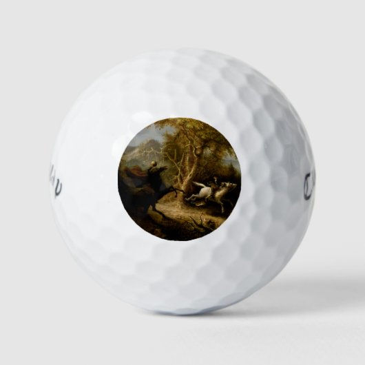 Legende von Headless Horseman Halloween Ghost Golfball (Vorderseite)