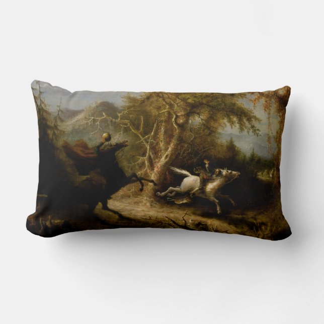 Legende von Headless Horseman Halloween Ghost Lendenkissen (Vorderseite)