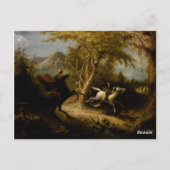 Legende von Headless Horseman Halloween Ghost Postkarte (Rückseite)