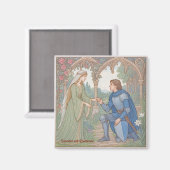 Legende von Lancelot und Guinevere Magnet (Vorderseite/Rückseite)
