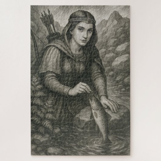 Legende von Mathilde und der Forelle von Orval, Be Puzzle (Vertikal)