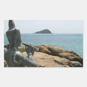Legende von Sudsakorn ... Sattahip, Thailand Rechteckiger Aufkleber